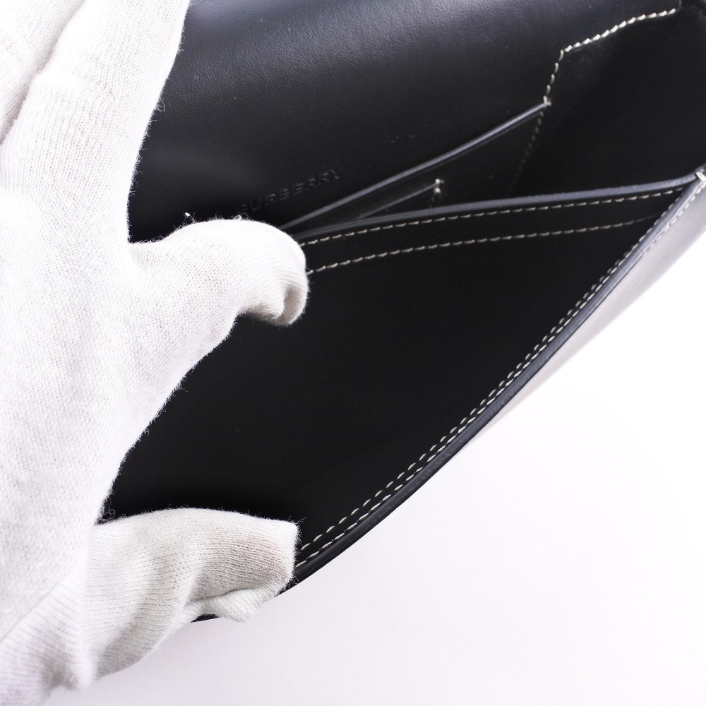 Burberry Body Belt Crossbody Bag Black Calfskin Magnetic closure - Picture 8 of 8